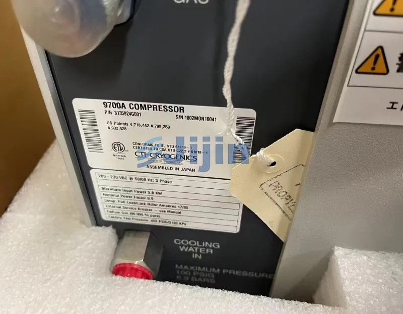 New CTI 9700A COMPRESSOR, PN: 8135924G001 New CTI 9700A COMPRESSOR, PN: 8135924G001